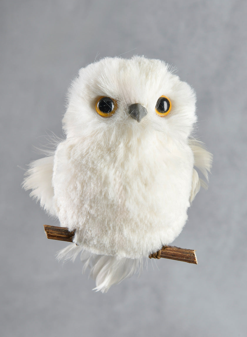 Mini White Hanging Owl