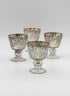 4in Antique Silver Coupe Candleholder