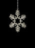 5  1/2in Glass Bead Snowflake Ornament