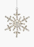 Rhinestone Silver Snowflake