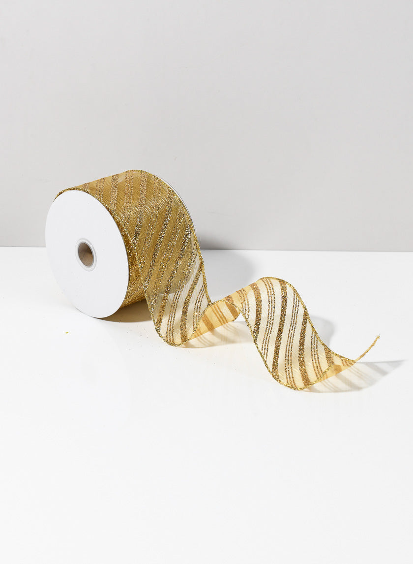 2  1/2in x 10yds Roll Ribbon - Gold