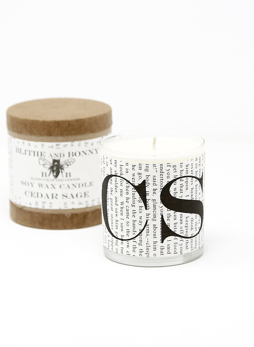 40 Hour Blithe &amp; Bonny Cedar Sage Scented Candle