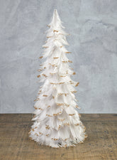 18in White Feather Tree