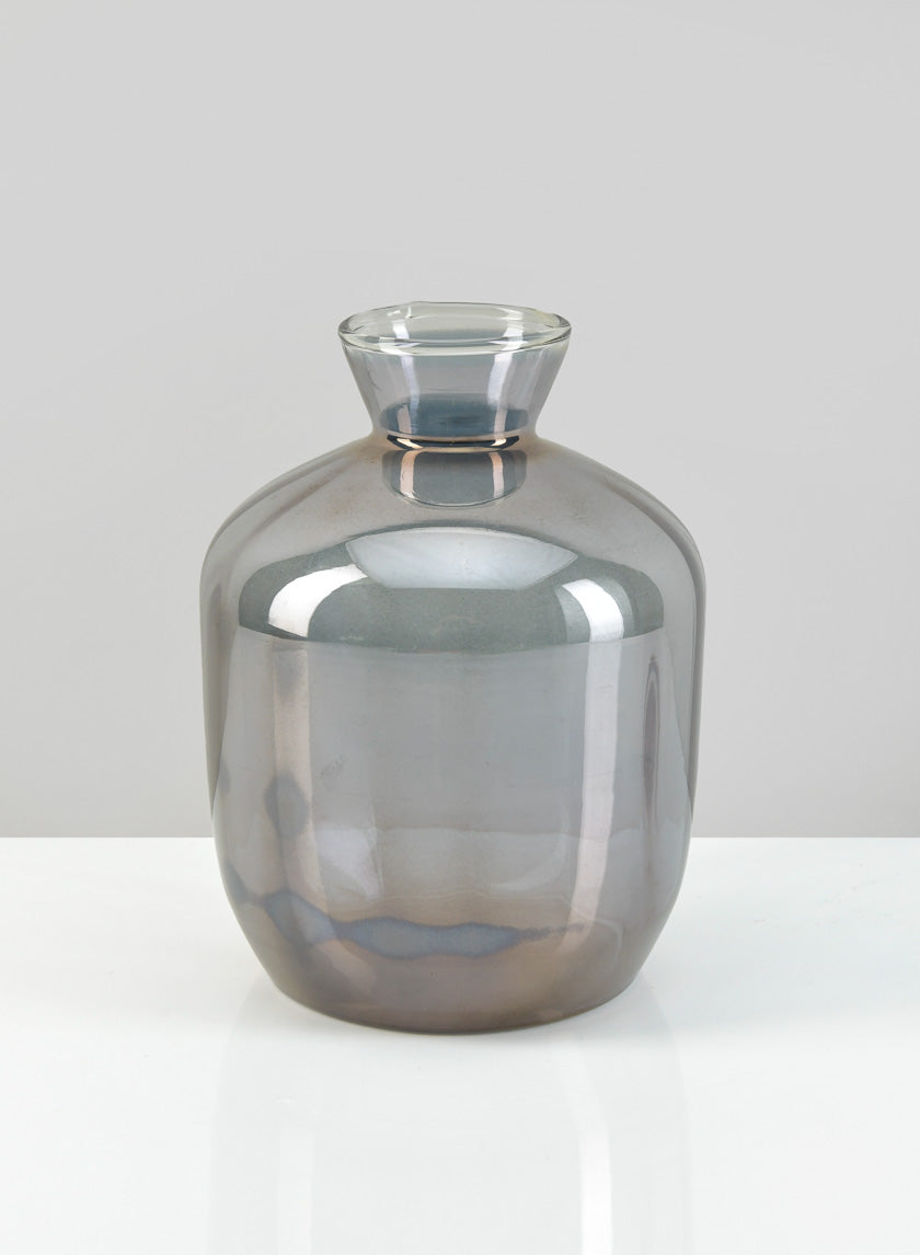 7in Dijon Grey Luster Vase