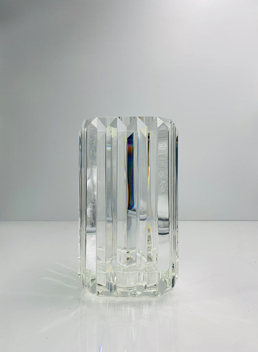 Large Pyramid Crystal Candleholder