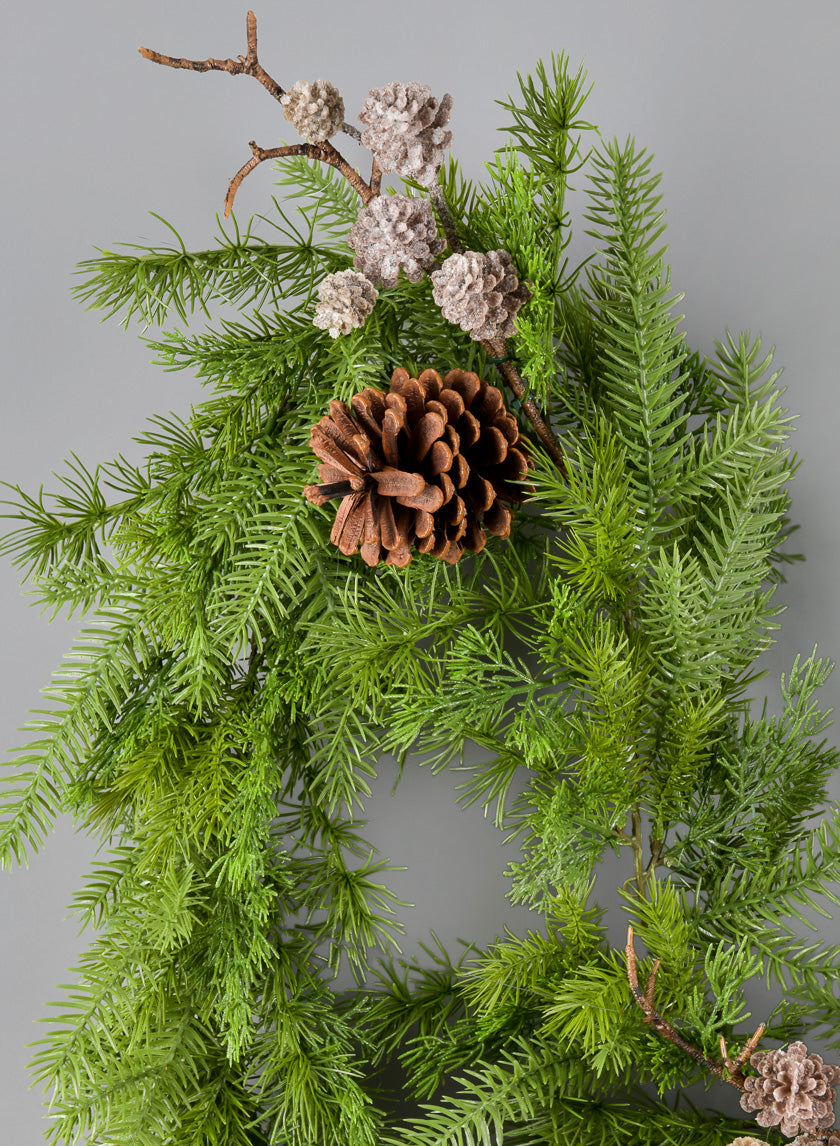 77 in mixed pine plus pine cone long vine