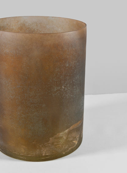 8in Campagna Rust Frost Washed Artisan Cylinder