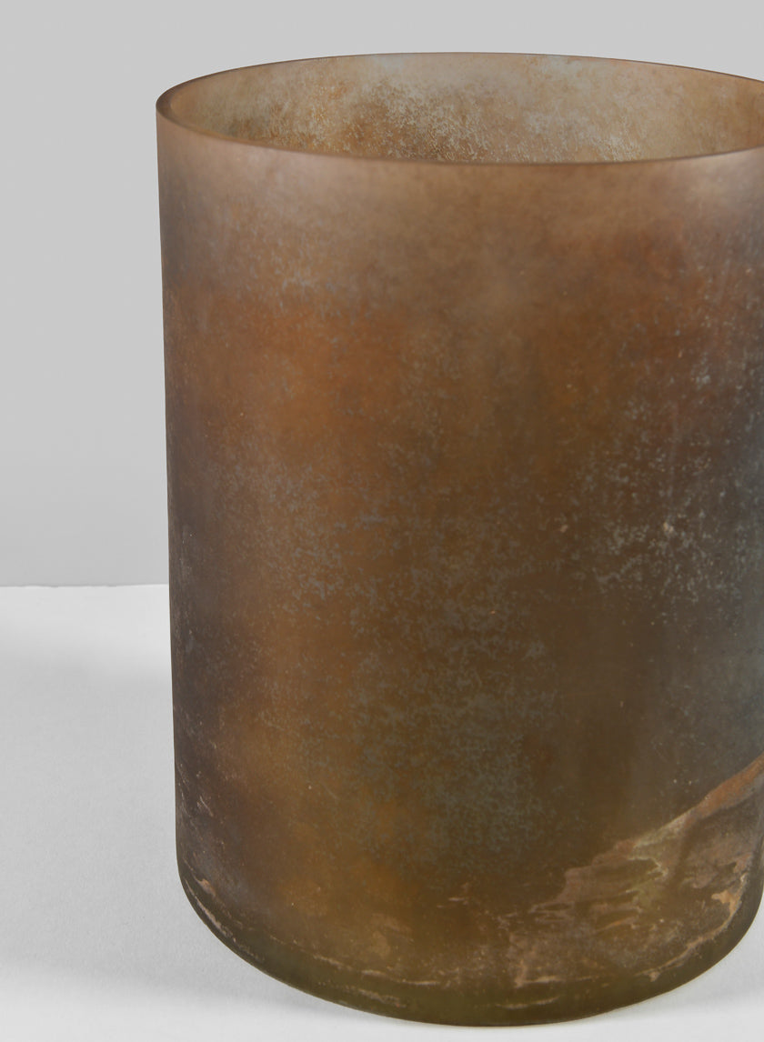 8in Campagna Rust Frost Washed Artisan Cylinder