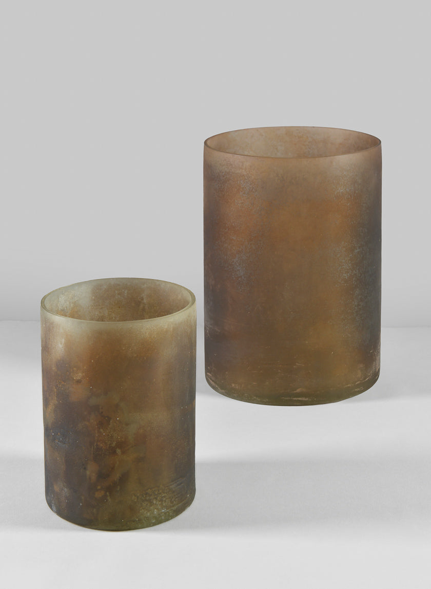 8in Campagna Rust Frost Washed Artisan Cylinder