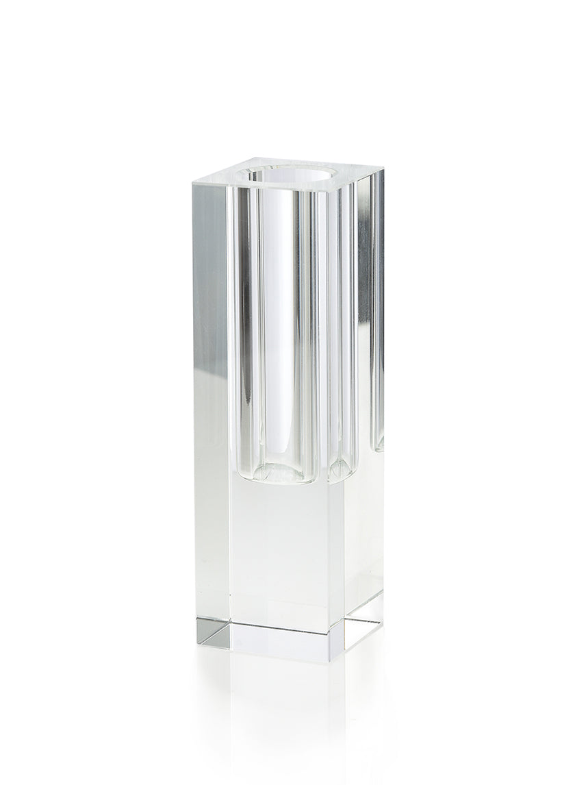 Square Glass Crystal Bud Vases