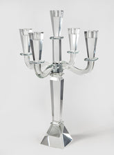 21in Tapered Rectangle Crystal Candelabra