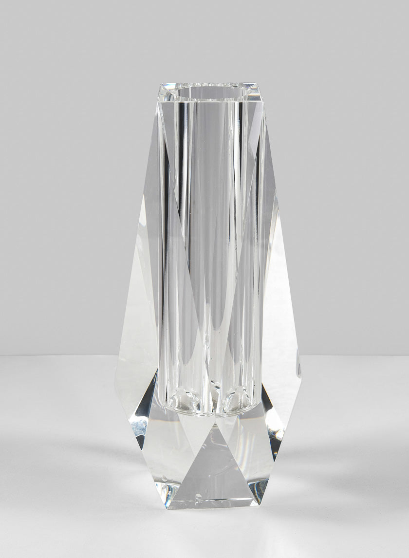 8.5in Coffee Table Crystal Vase