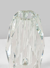 9.5in Diamond Cut Crystal Vase