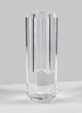 12in Octagonal Centerpiece Crystal Vase