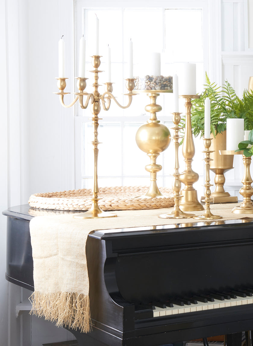 Gold Candelabra &amp; Candlesticks