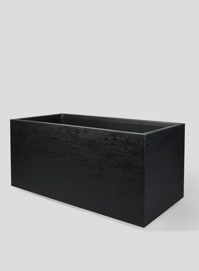 31in Tribeca Charcoal Gravity Rectangular Planter