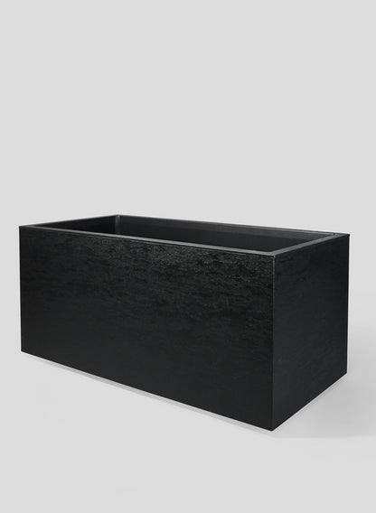 31in Tribeca Charcoal Gravity Rectangular Planter