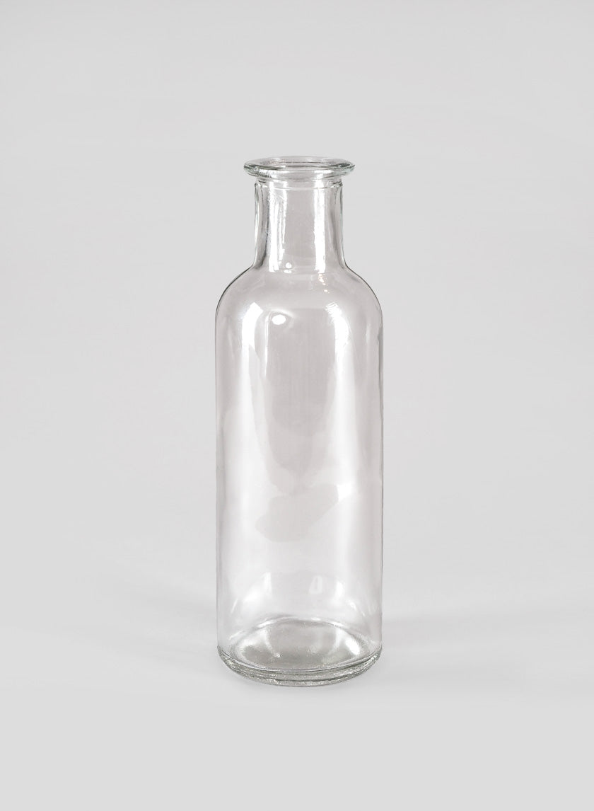 Clear Glass Bottle Bud Vase