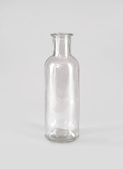 Clear Glass Bottle Bud Vase