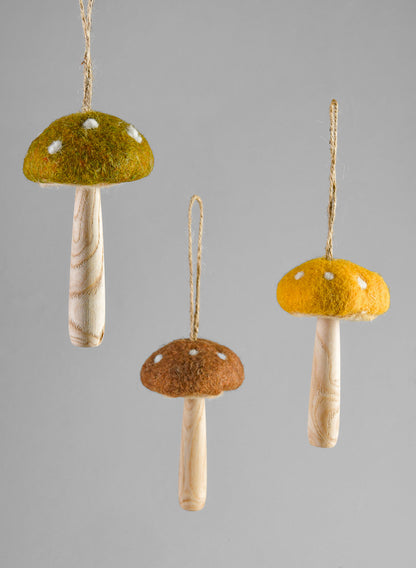 Assorted Hanging Mushroom Ornament