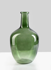 Green Glass Bottle Vase