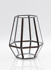 6  1/4in Tapered Hexagon Lantern