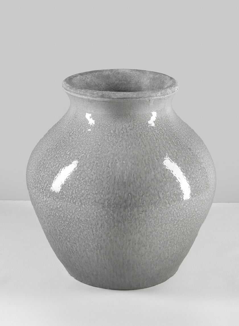 Trino Speckled Gray Vase