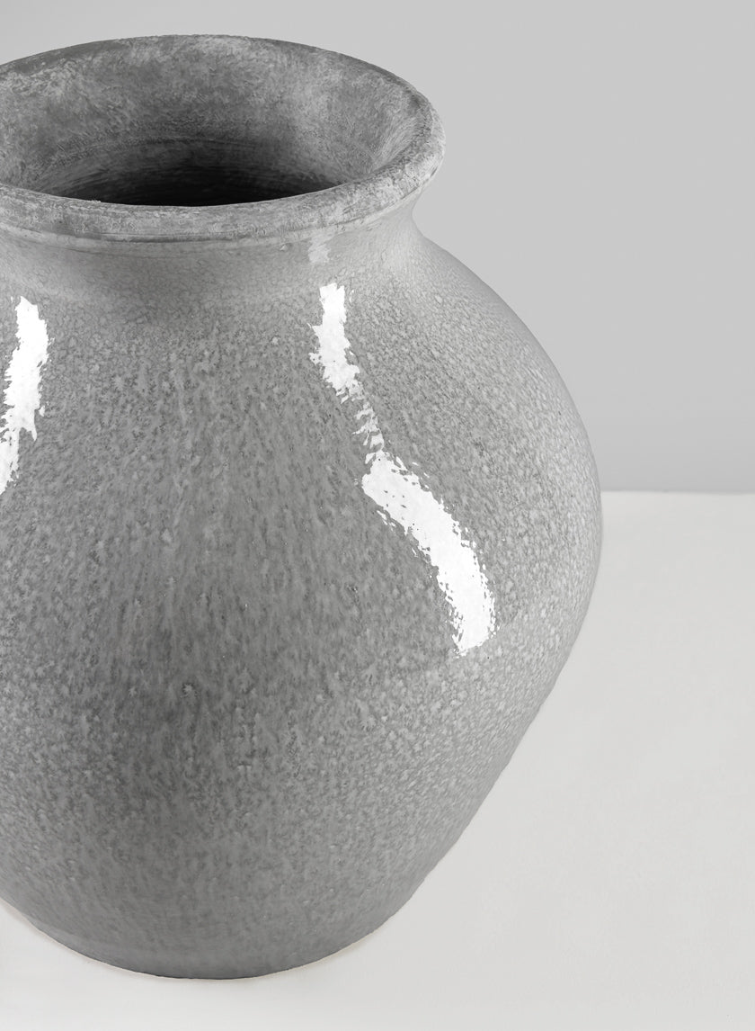 Trino Speckled Gray Vase