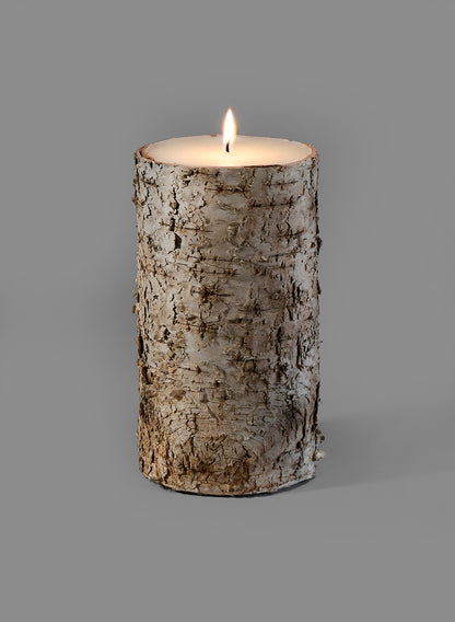 4 x 8in Bark Candle