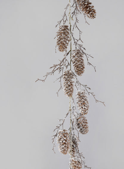 Snowed Pinecone Garland