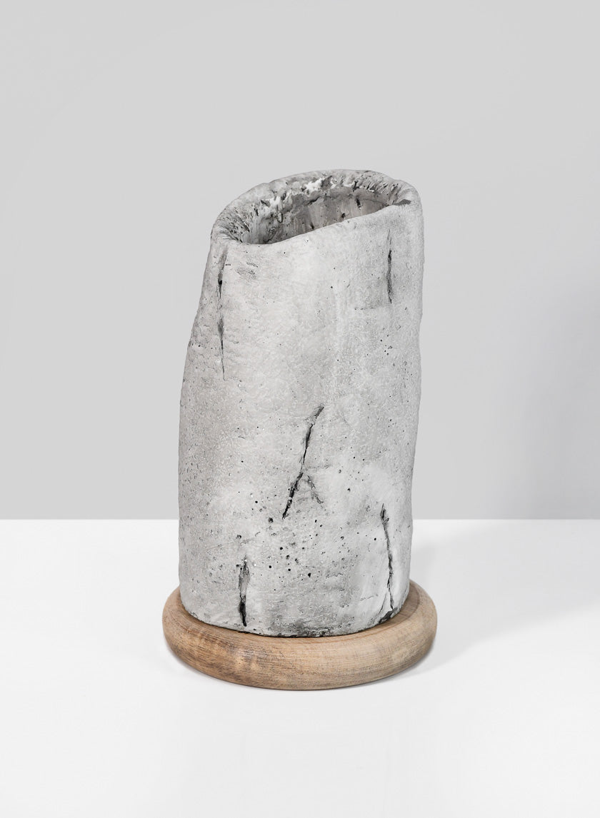 6in H Lava Cement Vase