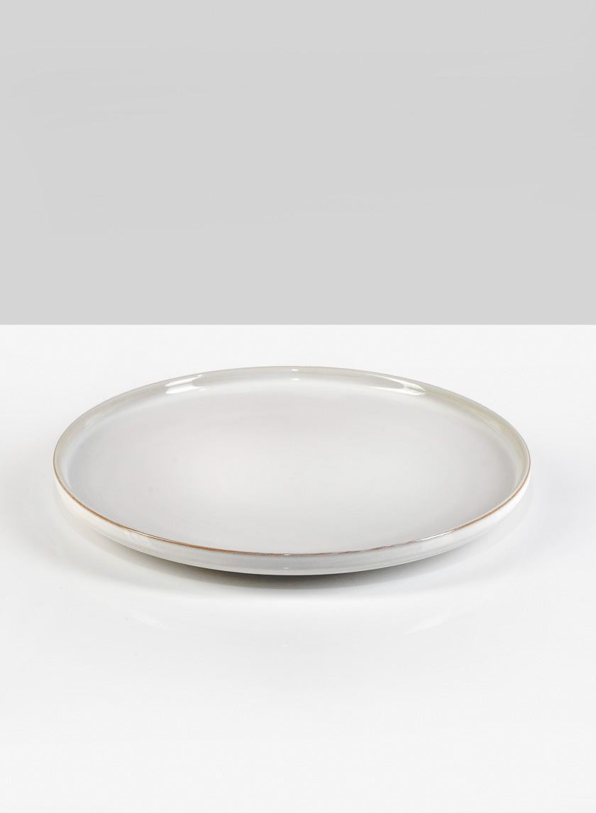 11in White Ceramic Plate