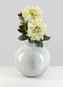 12in Lebes Aged White Garden Urn