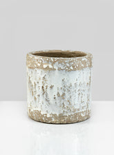 6in Antique White Jardin Pot