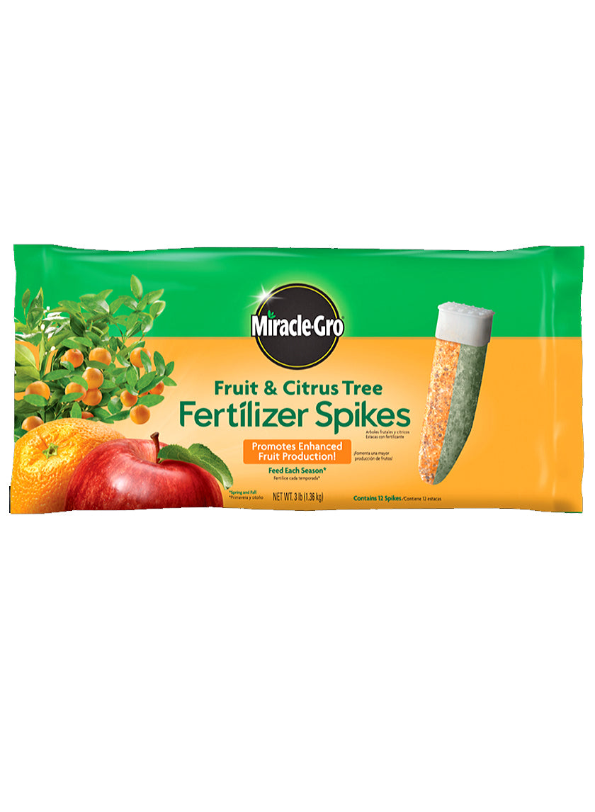 12-Pack Miracle-Gro Fruit &amp; Citrus Fertilizer Spikes - 10-15-15