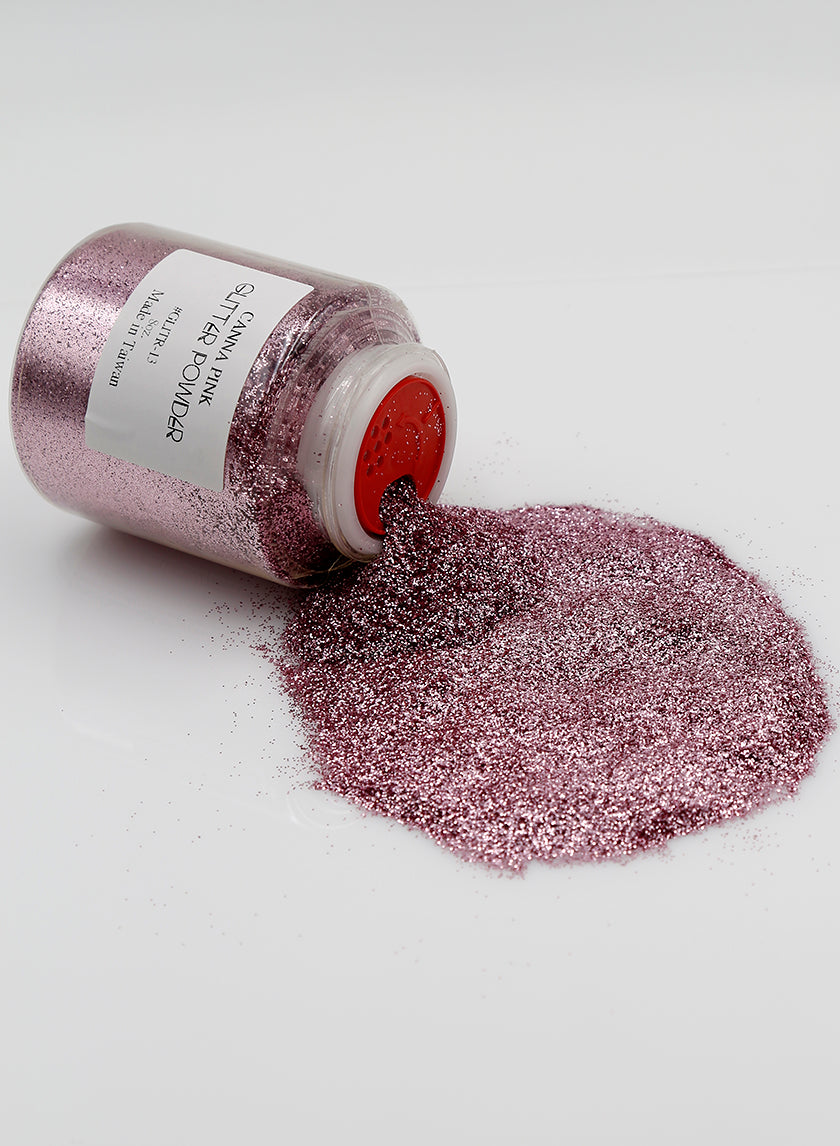 8oz Pink Glitter Powder