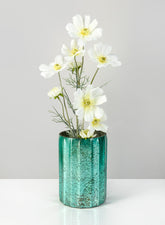 6in Norvege Antique Teal Vase