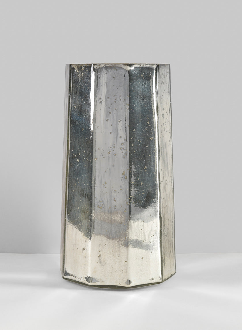 12in Behram Old Silver Mercury Vase