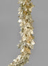 74in Glittered Light Gold Maple Leaf Garland