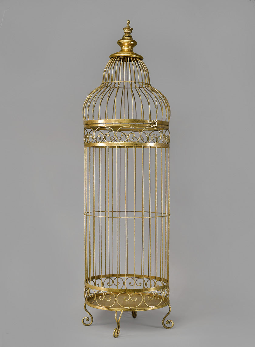 35in &amp; 42in Antique Gold Birdcages