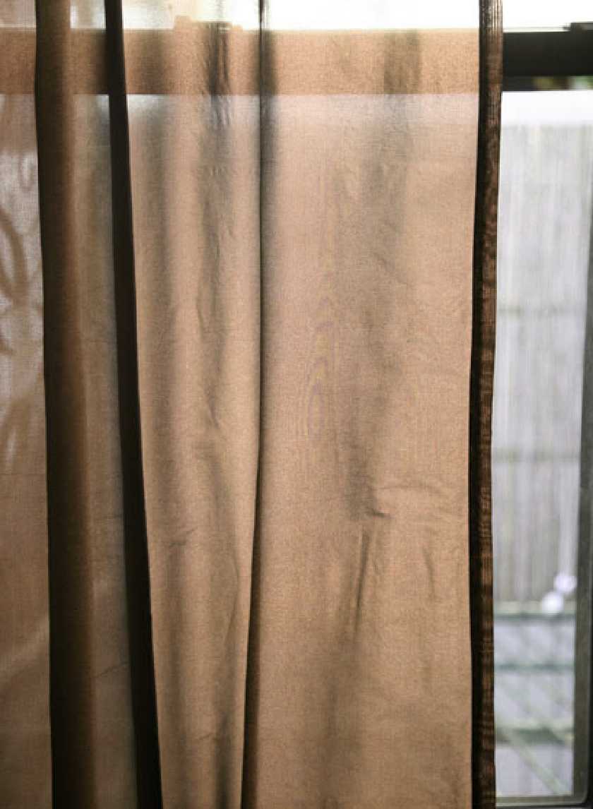 90 &amp; 102in Grey Organza Curtain Panel