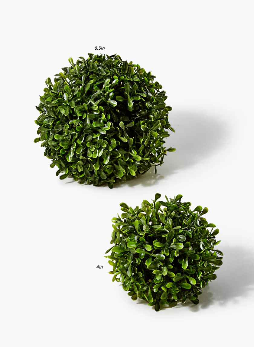 Faux Boxwood Balls