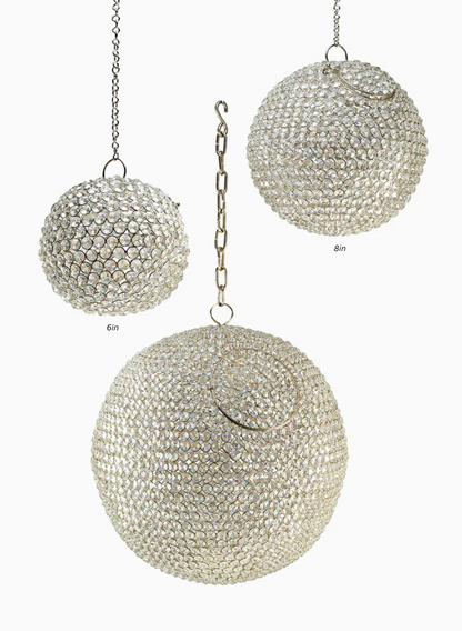 Hanging Nickel &amp; Crystal Balls