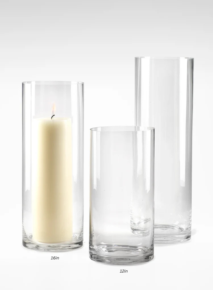 4in High Clear Glass Cube Vase