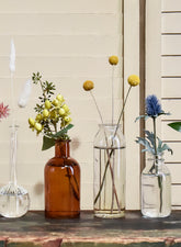 6in Glass Bottle Vase