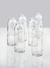 6in Glass Bottle Vase