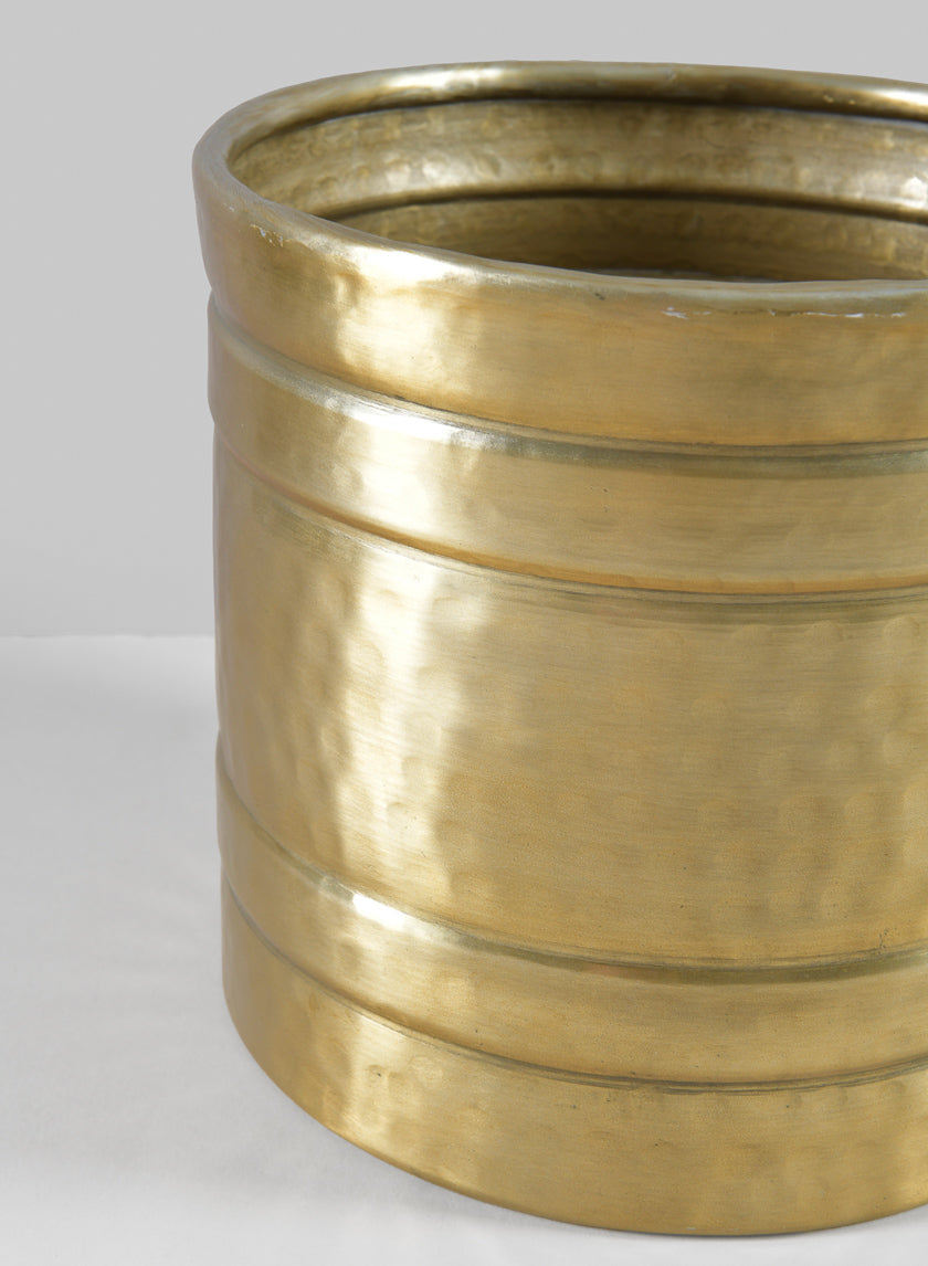 8in Arya Iron Antique Gold Cylinder