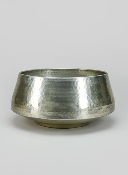 13in Pondicherry Old Silver Look Aluminium Bowl