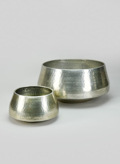 13in Pondicherry Old Silver Look Aluminium Bowl