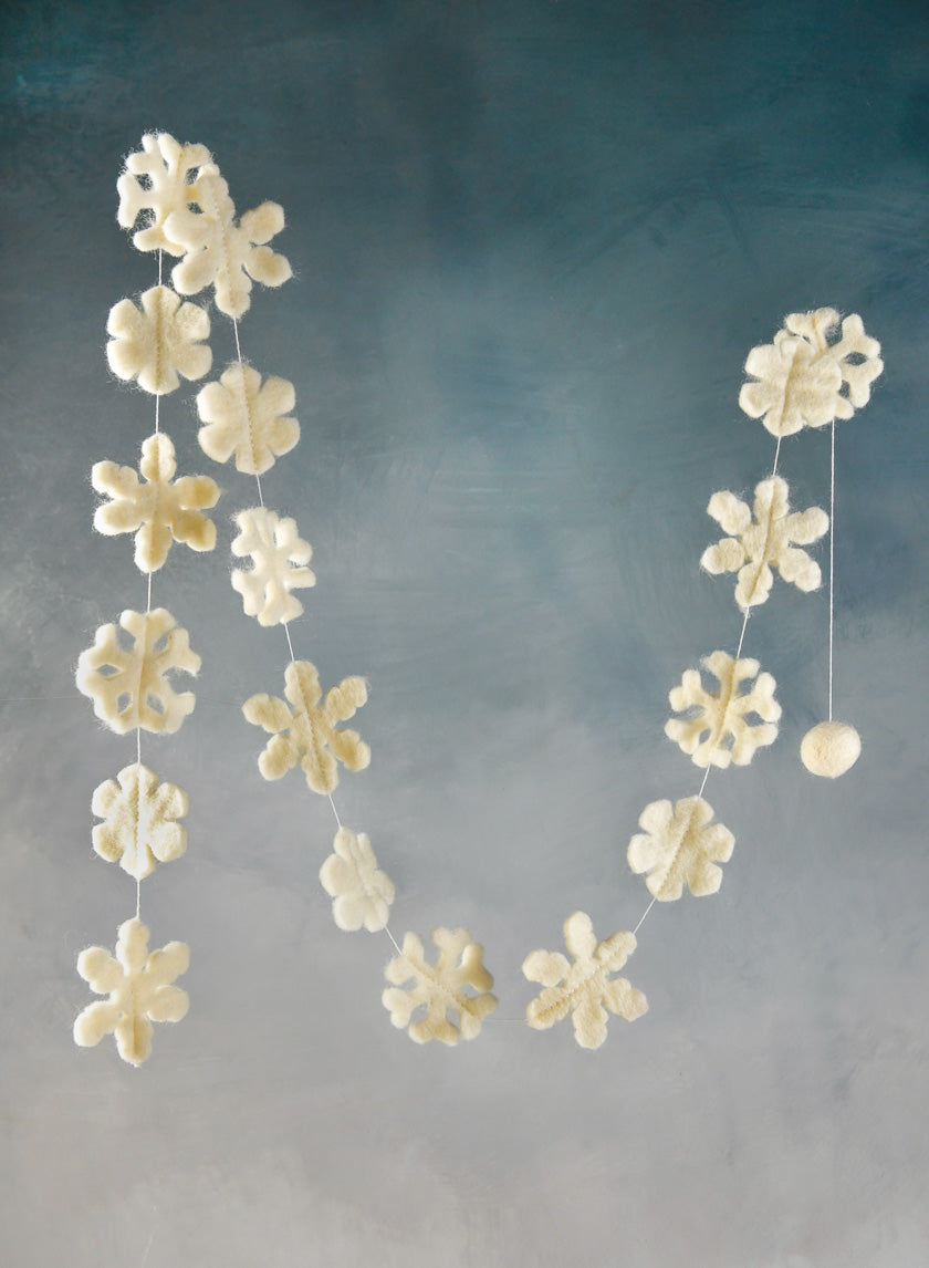 Felt Snowflake Garland